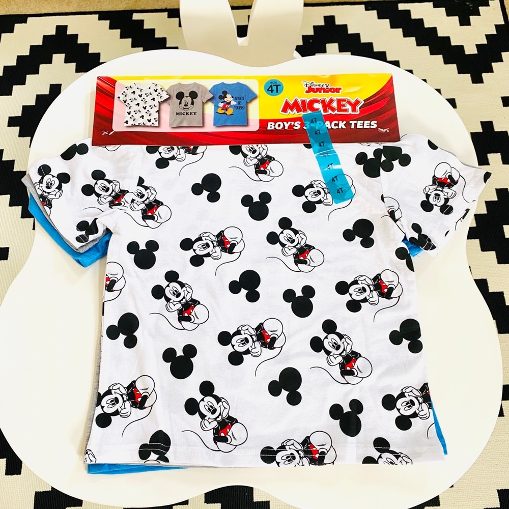 NWT Mickey Mouse set of 3 T-shirts